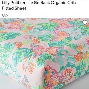 Lily Pulitzer Isle Be Back Crib Sheet
